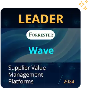 Forrester Wave Leader for Supplier Value Management Platforms 2024 badge